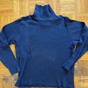 vintage long sleeve ribbed  dusty navy 90s gap top +accepting offers
